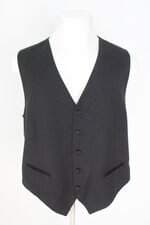 coletes masculino preto com recortes