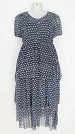 vestido Renner feminino estampado com babado e forro