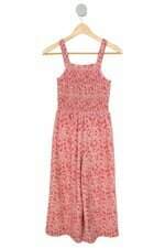 macacão Zara kids rosa floral