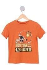 camiseta kids cat & jack laranja com silk