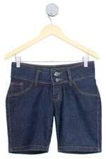 bermuda jeans magic jeans feminina azul