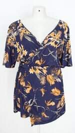 macaquinho marguerite feminino azul floral