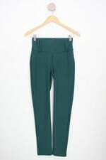 calça de tecido natureza feminina verde