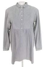 vestido Zara feminino listrado com barra mullet