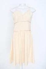vestido qiu linda rosa feminino bege