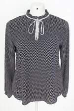 blusa Renner feminina preta estampada