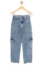 calça jeans Shoulder feminina azul
