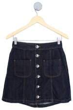saia jeans mg2 feminina azul