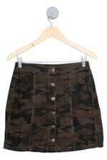 saia lady rock feminina estampada 