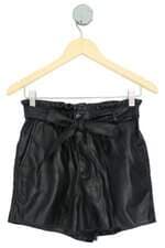 shorts Renner feminino preto com faixa na cintura