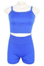 conjunto duas peças feminino azul