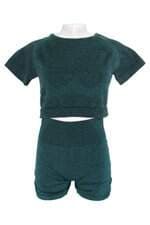 conjunto duas peças feminino verde