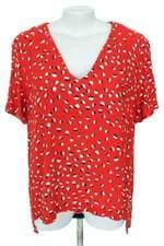 blusa Le Lis Blanc feminina vermelha estampada