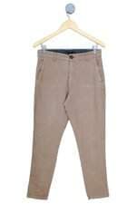 calça de sarja Hering masculina bege