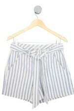 shorts Richards feminino listrado com faixa na cintura