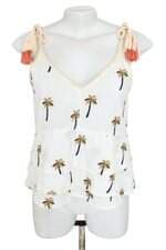 regata Shoulder feminina branca com bordado