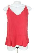 regata blank feminina vermelha com peplum