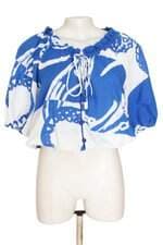 blusa shoulder feminina estampada