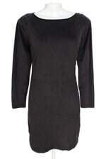 vestido quintess feminino preto com recortes