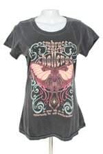 camiseta livre e leve feminina cinza com silk