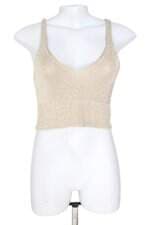 top fyi feminino dourado