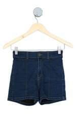 shorts C&A feminino azul