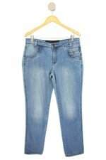 calça jeans muito mais feminina azul
