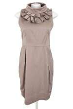 vestido cholet feminino bege com forro