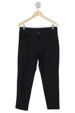 calça de tecido feminina preta