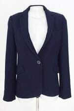 blazer Zara feminino azul com forro