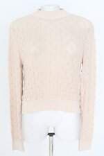 blusa renner feminina bege com barra mullet