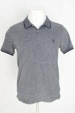 camisa polo ad & co masculina cinza com bordado