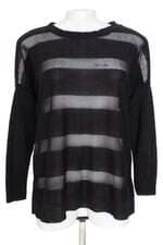 blusa Dafiti feminina preta com transparência