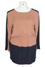 vestido Cori feminino bicolor com recortes