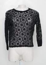 Blusa de renda marisa city feminino preto