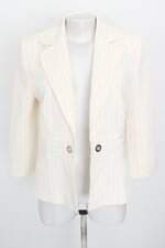 blazer pro specks feminino off white com forro e ilhós