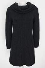 vestido de tricô feminino cinza