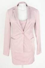 Conjunto de Alfaiataria duas peças Calvin Klein feminino rosa claro