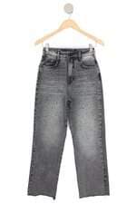 calça jeans Colcci feminina cinza com aplique