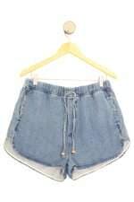 shorts jeans Renner feminino azul com cós com elástico