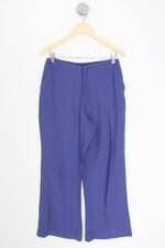 calça de tecido boby blues feminina azul