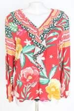 blusa Reserva natural feminina estampada com babado