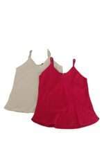 Kit duas blusas feminina bege e rosa