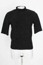 blusa Zara feminina preta com brilho
