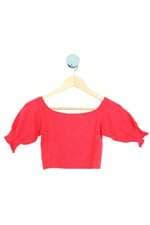 cropped costume feminino vermelho