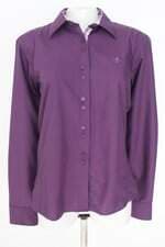 camisa Dudalina feminina roxa com bordado
