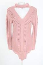 blusa de trico feminina rosa