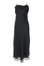 vestido feminino preto com forro e sobreposição