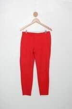 Calça de tecido feminina vermelha