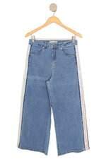 calça jeans claudia rabelo feminina azul com paetê